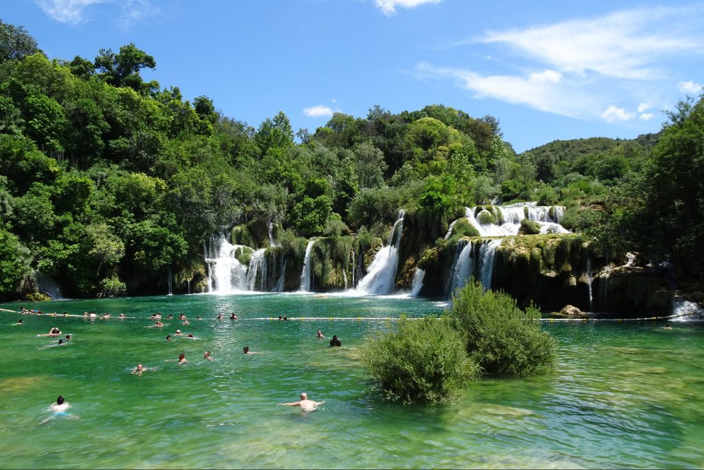 Zwemmen Skradinski Buk waterval