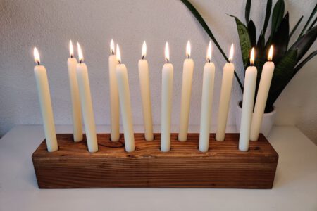 houten kaarsenhouder diy