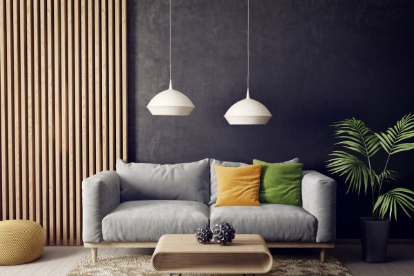 houten panelen accentmuur