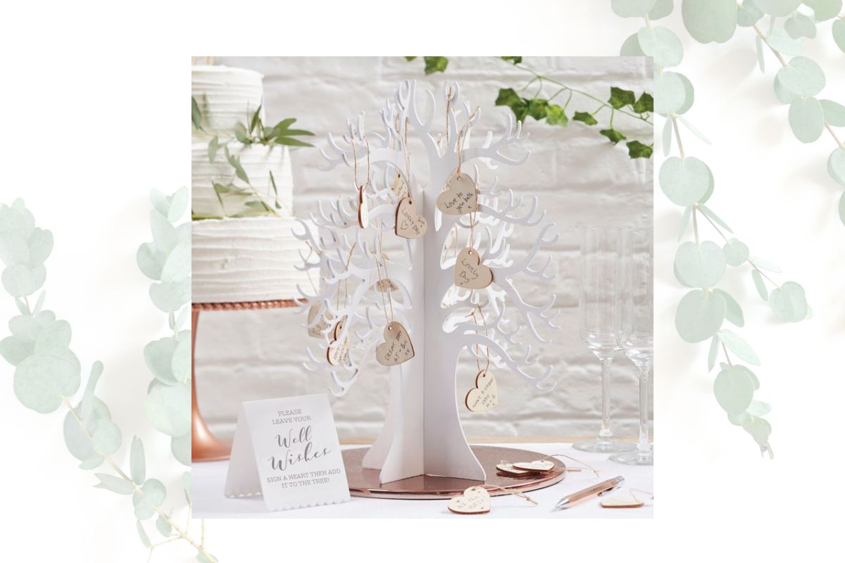 wensboom gastenboek bruiloft
