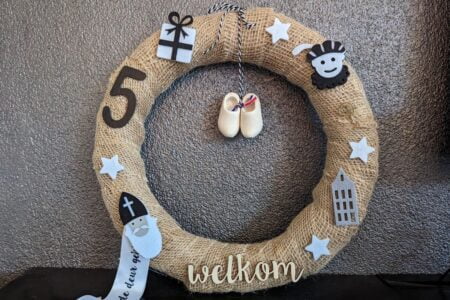 Sinterklaas krans maken