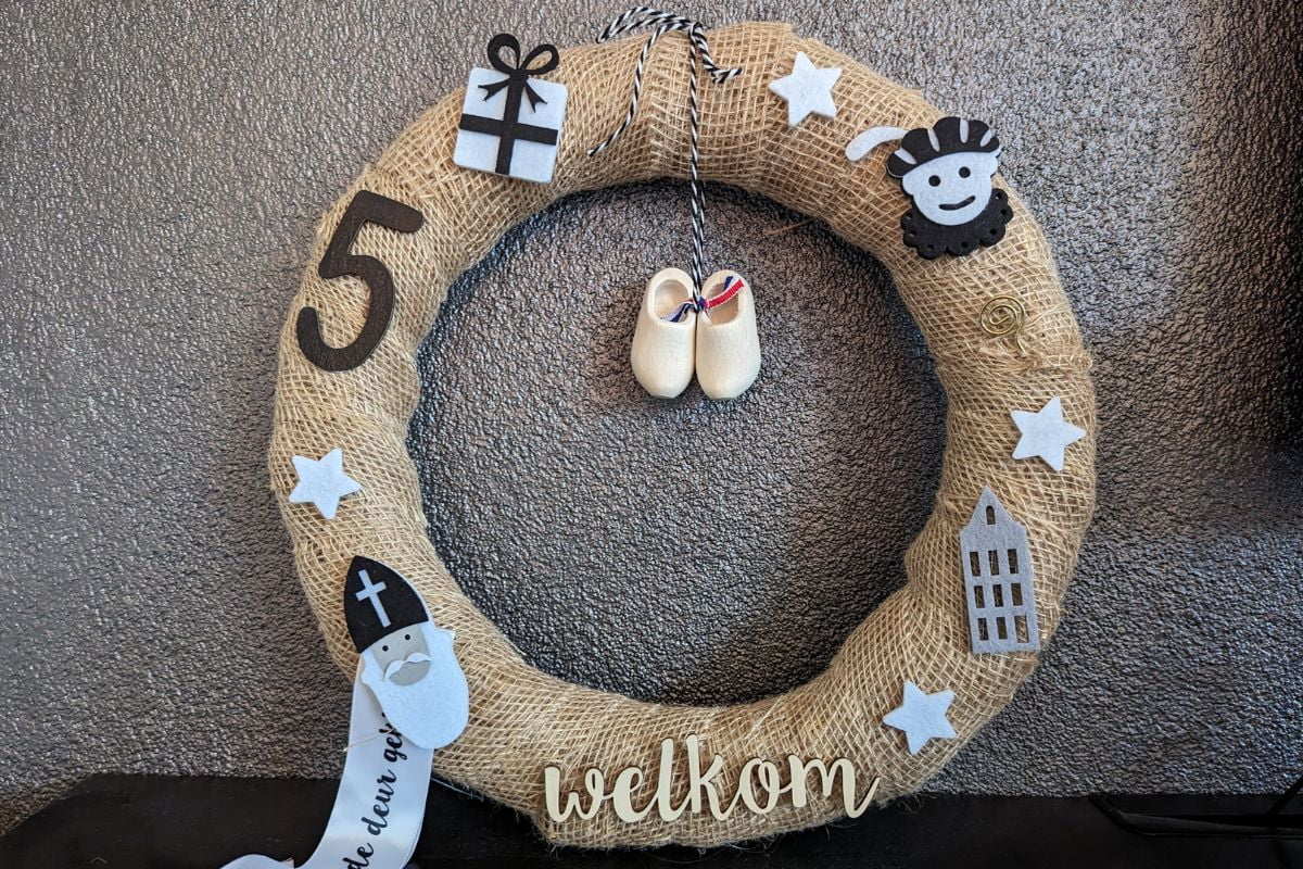Sinterklaas krans maken