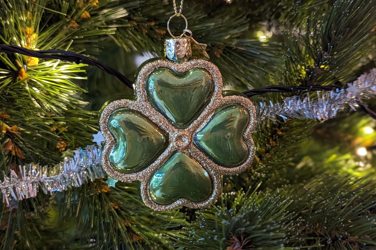 kerstornament vondels klavertje