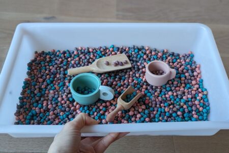 gekleurde kikkererwten maken