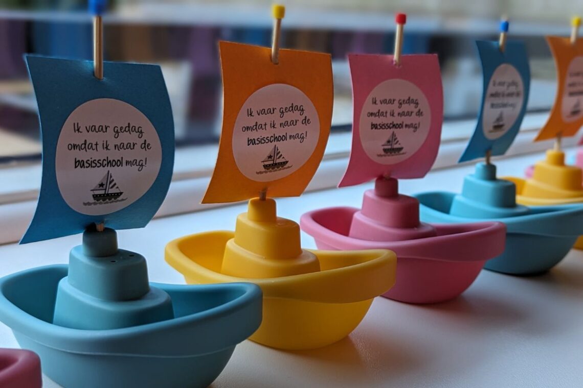 afscheid traktatie kinderdagverblijf bootje