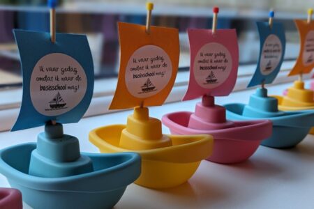 afscheid traktatie kinderdagverblijf bootje