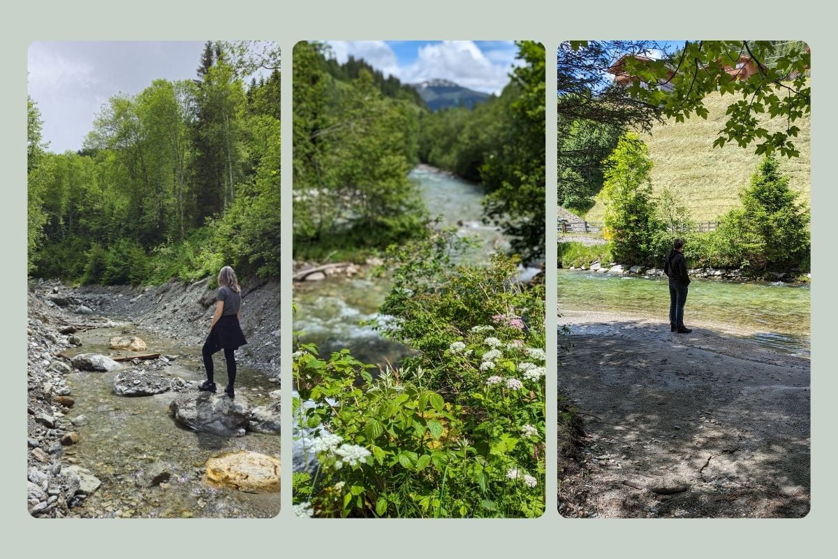 Tijdens je loop je langs rivier de Gerlosbach.
