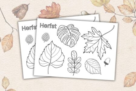 herfst kleurplaat