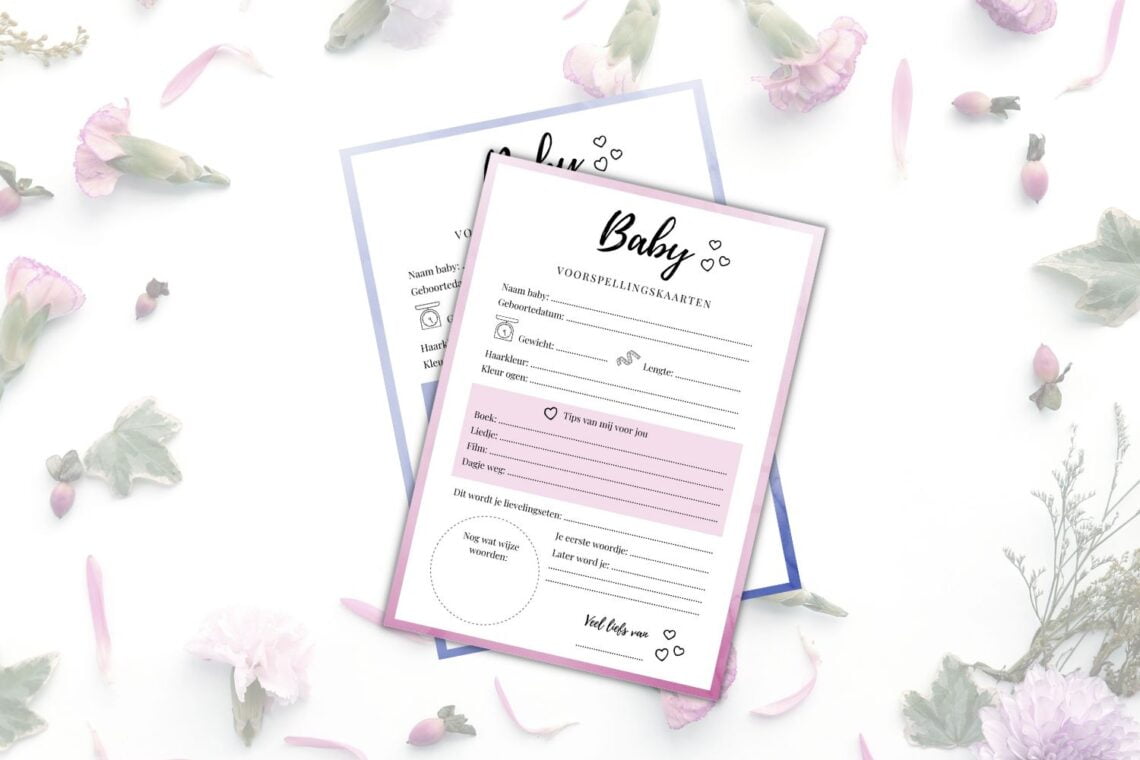 baby voorspellingskaarten
