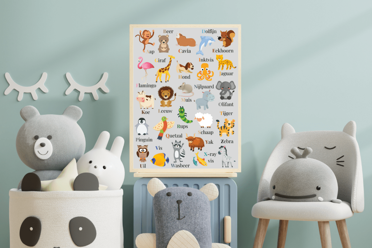dierenalfabet poster