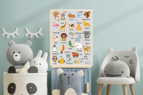 dierenalfabet poster