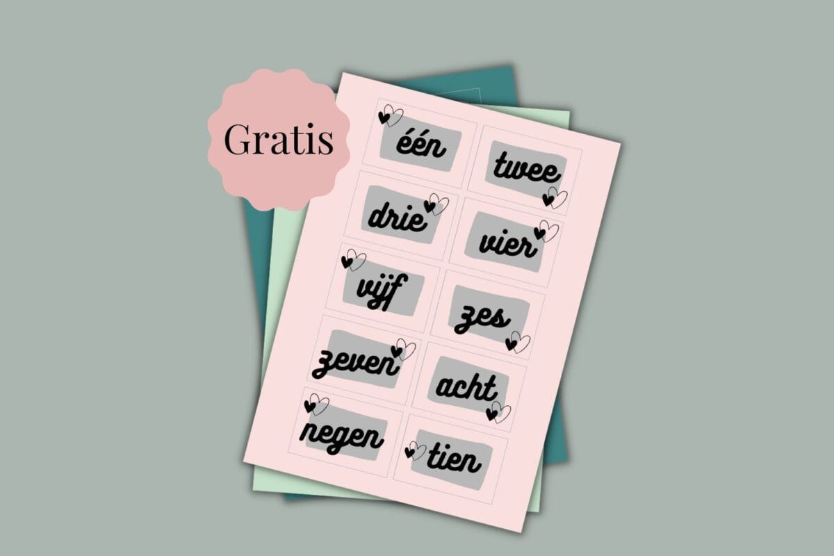 Kraammand cadeaulabels
