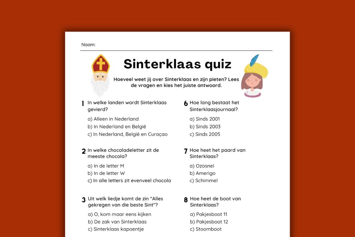 Sinterklaas quiz