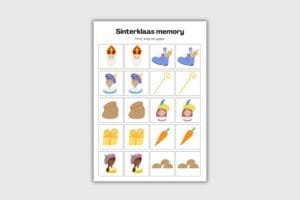 Sinterklaas memory spel