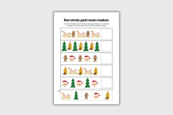 kerst werkbladen