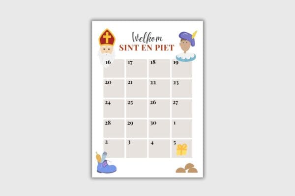 sinterklaas voordeelbundel aftelkalender