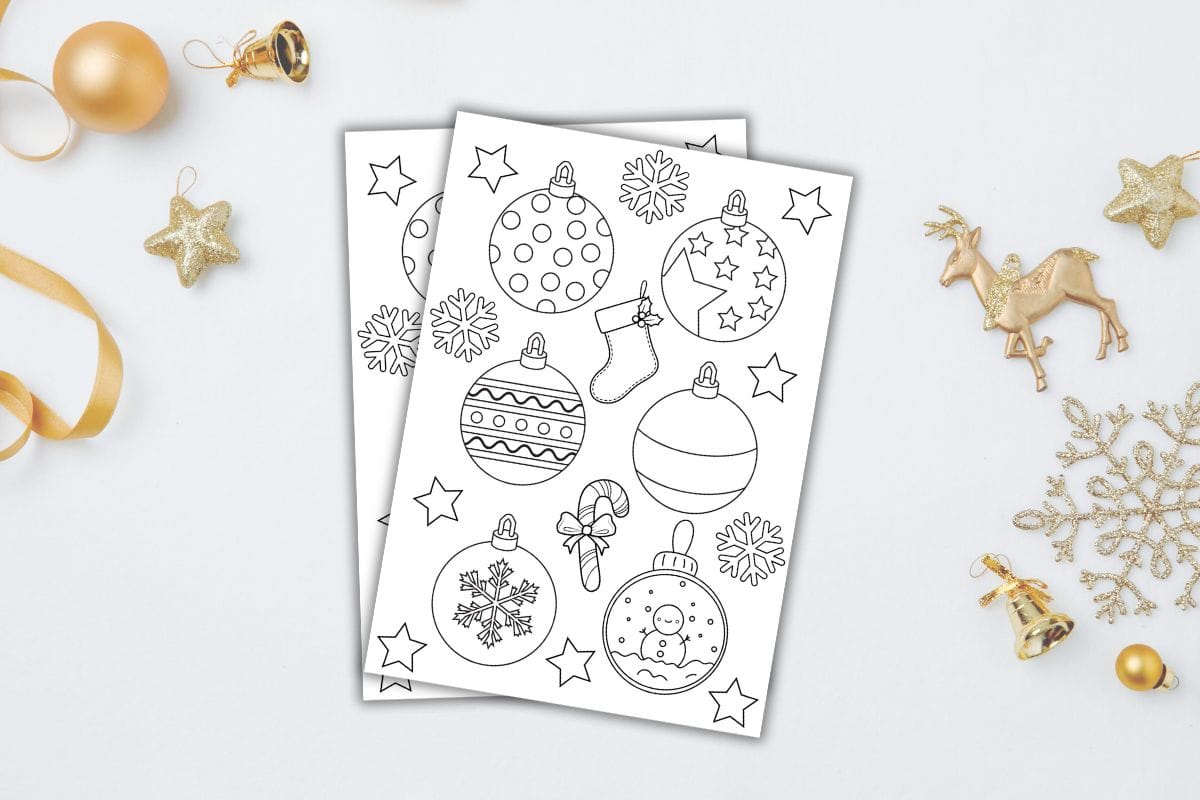 kerst kleurplaat download