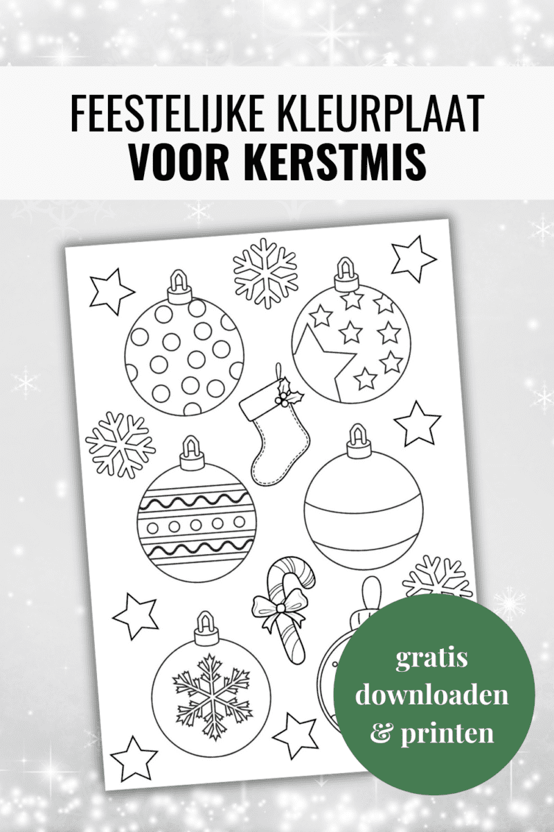 kleurplaat kerst pinterest