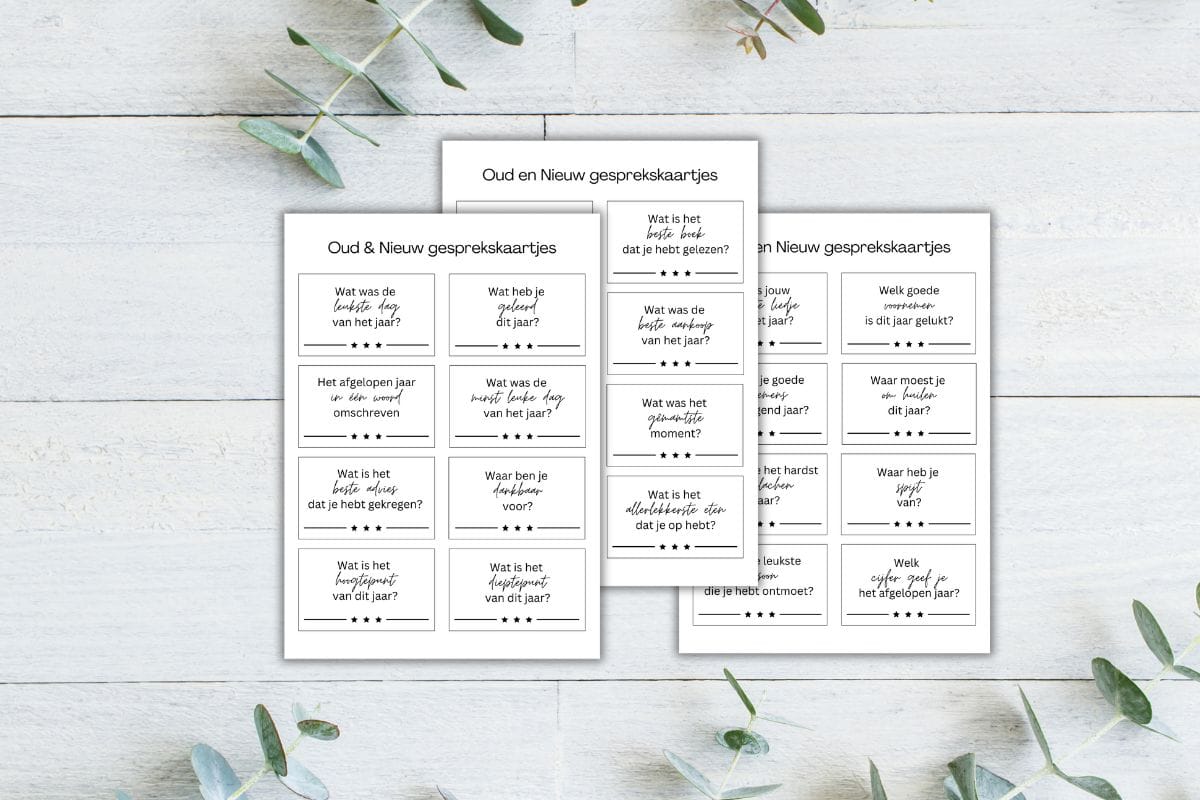 oud en nieuw praatkaartjes