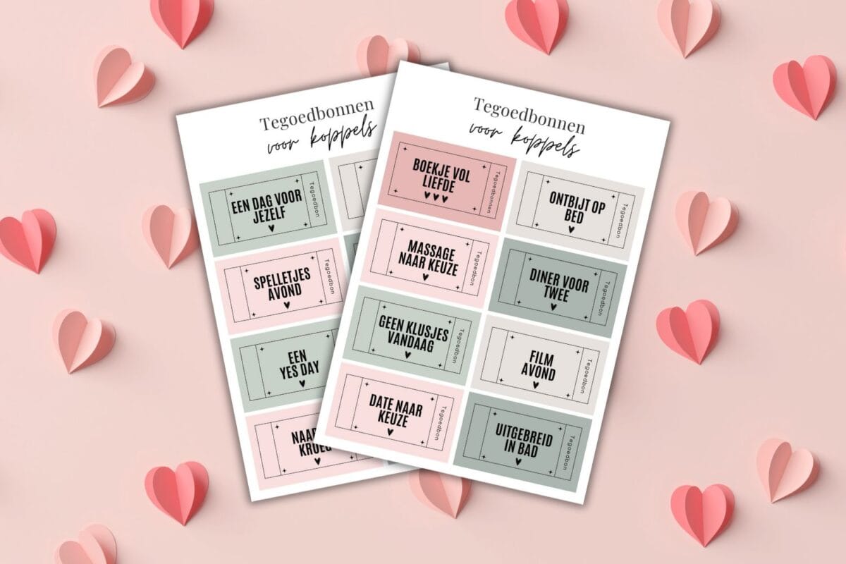 tegoedbonnen boekje voor koppels