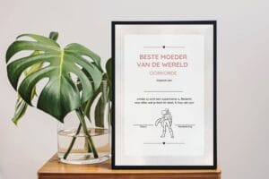 beste moeder oorkonde