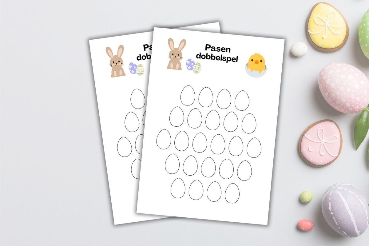 pasen dobbelspel printable