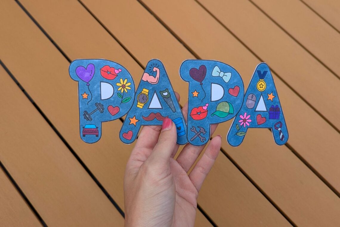 Vaderdag kaart maken