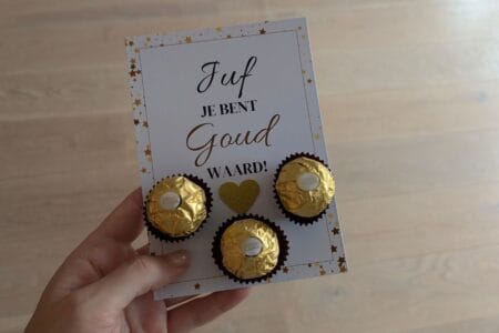 bedankt juf traktatie