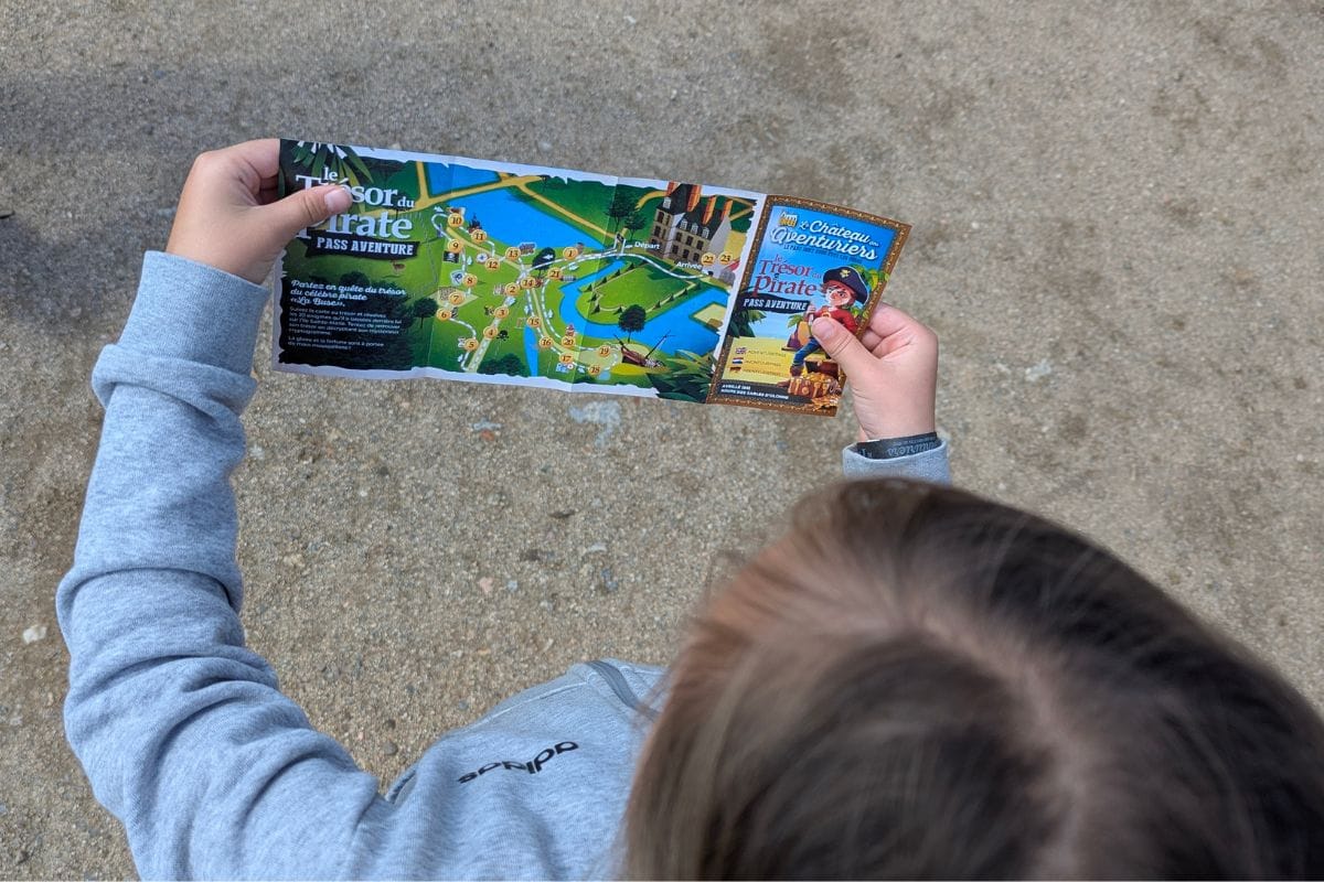 schatkaart chateau des aventuriers