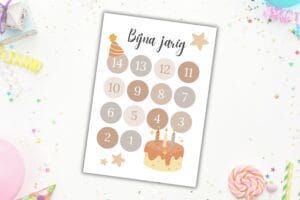 verjaardag aftelkalender printable